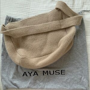 Aya Muse Beige Cashemere Shoulder Bag